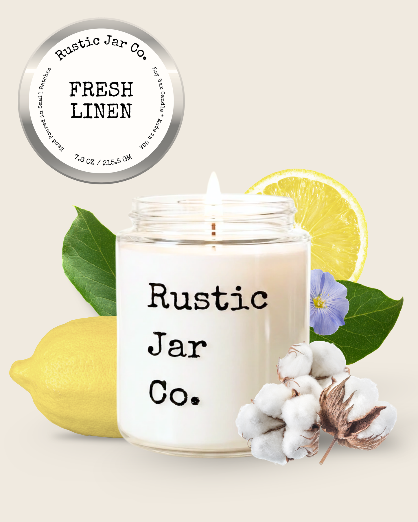Fresh Linen - Odor Eliminator Candle